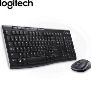 Combo Teclado Mouse Logitech MK270 Inalambrico Multimedia - Negro