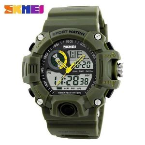 Reloj Skmei 1029 verde militar Silicona.