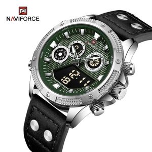 Reloj Naviforce 9224 Negro fondo verde para Caballero