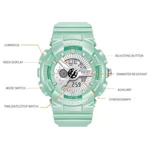 Reloj Smael 1402 Blanco Colorful damas
