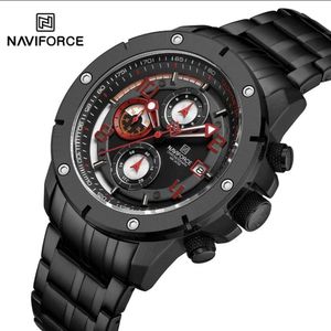 Reloj Naviforce NF8056 Plateado Correa Acero para Caballero