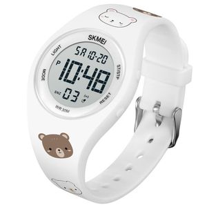 Reloj Skmei 1865  Blanco OSO para niños correa silicona