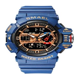 Reloj Smael 8043 Correa Silicona Dual Time