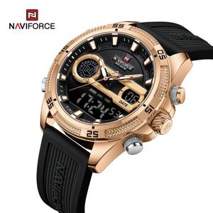 Reloj Naviforce NF9223 DUAL TIME Correa Silicona para Caballero
