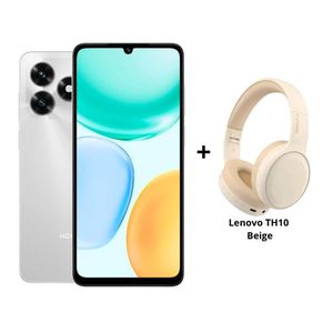Celular Honor X5c Plus 6gb 256gb Silver + Lenovo Th10 Beige