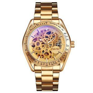 Reloj Skmei 9194 Dorado MECANICO Tourbillon AUTOMATICO.