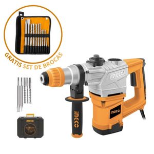 Rotomartillo RH12008 1250W 5J +  SET de 10 PZ AKD2101 INGCO