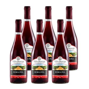 Pack x6 Vino Borgoña Ocucaje 750 ml