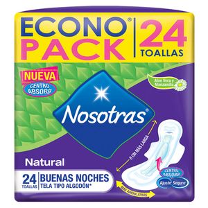 Toalla Higiénica Natural Buenas Noches 24 Unidades