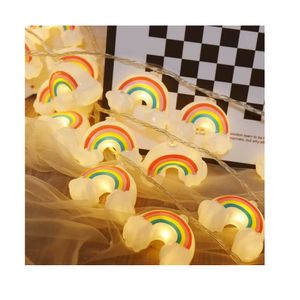 Tira de Luces Led 10 Focos Arcoiris Ambar 4 Mts