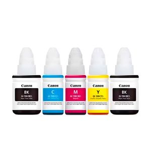 Kit de Tintas Canon GI-190 Original 4 Colores   Compatible con impresoras Canon G1100   G2100  G3100
