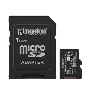 Memoria MicroSD Kingston SDCS3/256GB Canvas Select Plus 150MB/s Clase 10