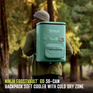 Ninja mochila térmica Frostvault Go Can, 36 qt / 34,1 L | Agua