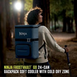 Ninja mochila térmica Frostvault Go Can, 24 qt / 22,7 L | Azul