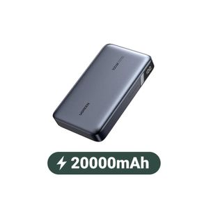 Power Bank UGREEN 20000mAh 100W Con Carga Rápida Laptops Tipo C Tablets Telf