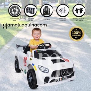 Carro a Batería de Lujo MERCEDES DEPORTIVE Licenssed White