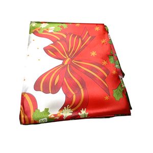 Mantel Navideno para Mesa Rectangular 220 cm x 150 cm Rojo