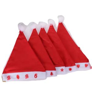 Gorros Navidenos Adorno con Luces Rojo