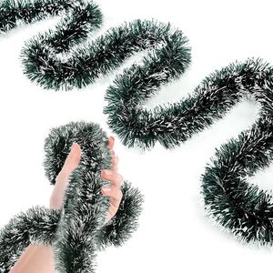 Set de 6 Guirnaldas Navidenas Enredaderas de Navidad 270cm x 9cm Verde Jaspedas