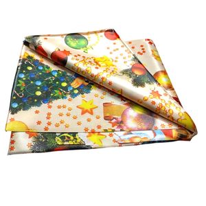 Mantel Navideno para Mesa Rectangular 220 cm x 150 cm Dorado