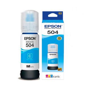Tinta Epson 504 T504220-AL Cian