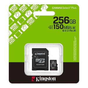 Tarjeta de Memoria Kingston 256GB MicroSD Canvas Select Plus