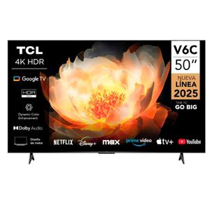 Televisor TCL 50" 50V6C LED  UHD 4K Smart TV 2025