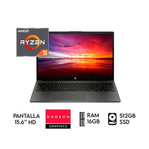 LAPTOP HP 255 G10  RYZEN 5-7520U  RAM 16GB   SSD 512GB  PANTALLA 15.6