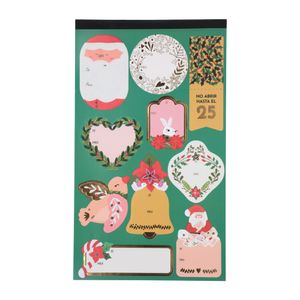 Block Etiquetas Adhesivas Navideñas