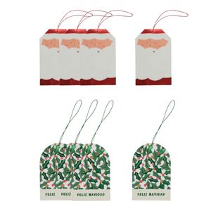 Set 8 Tarjetas de Regalo Navideñas