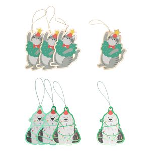 Set 8 Tarjetas de Regalo Navideñas