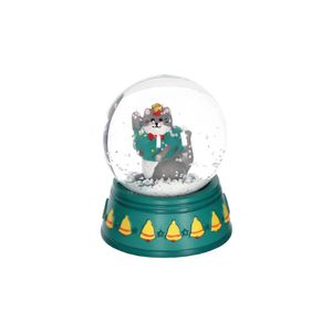 Esfera de Vidrio con Diseño Navideño