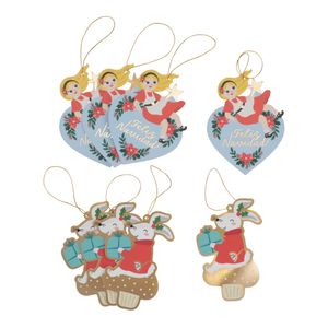 Set 8 Tarjetas de Regalo Navideñas