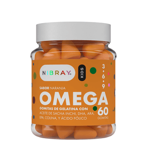 Omega 3 6 y 9 DHA ARA EPA Colina Nibray Kids