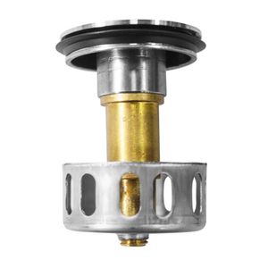 Desagüe Push Acero Inoxidable Tapón Estandar con rebose 9" Metusa