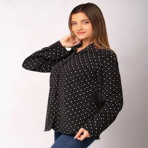 Blusa Kansu - Nébula - Negro
