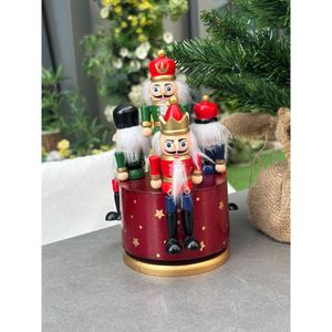 Cascanueces Plataforma Musical Rojo 19 Cm