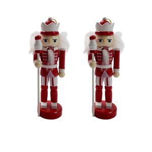 Cascanueces Adorno Arbol Set X2 Rojo 125 Cm