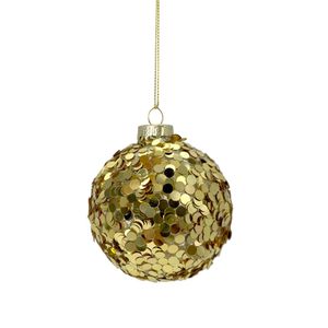 Bola Puntos Dorada 9 Cm