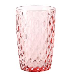 Set X4 Vaso Vidrio Duty Rose