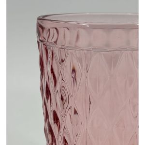 Set X4 Vaso Vidrio Duty Rose