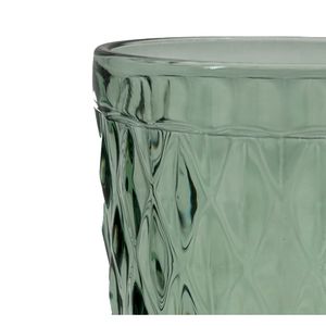Set X4 Vaso Vidrio Verde
