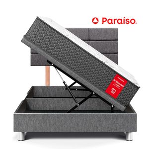 Dormitorio Boxet Blocks Su Majestad 1.5 Plazas Gris