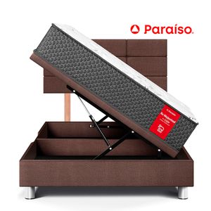 Dormitorio Boxet Blocks Su Majestad 1.5 Plazas Chocolate