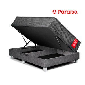 Cama Boxet Su Majestad Queen Gris