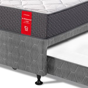 Dormitorio Divan Su Majestad De Lujo 1.5 Plazas Charcoal
