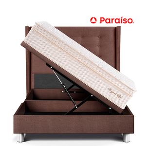 Dormitorio Boxet Gold Royal Cloud 1.5 Plazas Chocolate