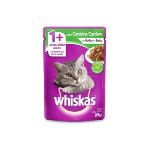 Comida para Gatos WHISKAS Pouch Adulto Sabor Cordero 85g