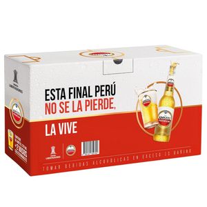 Cerveza AMSTEL Botella 275ml Paquete 6un + 2 Vasos
