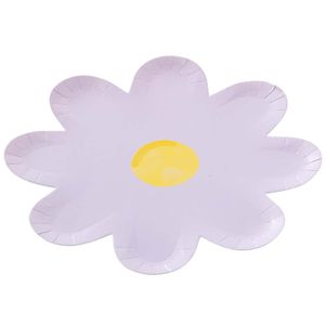 Pack de Platos diseño de hadas CLASS&WORK lila 10un